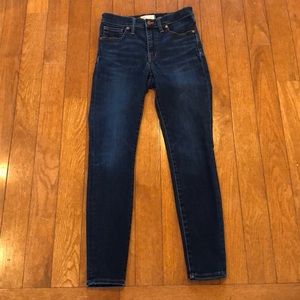 Madewell 9” High Rise Skinny Jeans